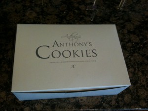 Box of Anthony's Cookies