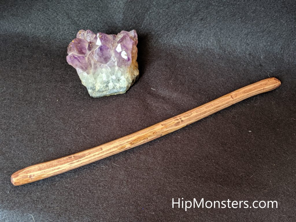 Handcrafted DIY Wooden Wand with a crystal