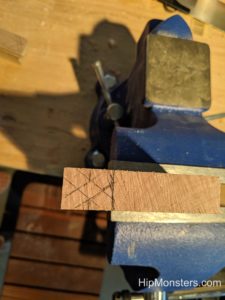 Starting a dovetail for a puzzle box