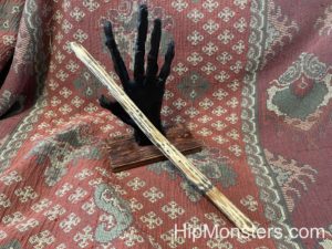 wooden dyi wand with fake hand