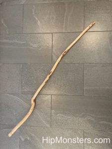 wooden diy staff, woodcrafting,on the floor