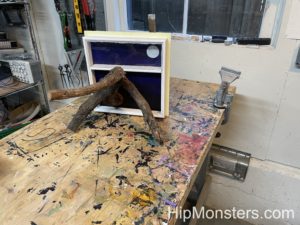 Wooden Monster on a table