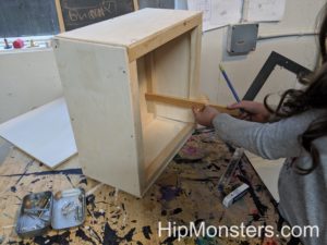 DIY wooden cabinet is taking shape!