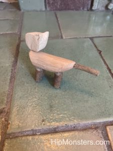 Wooden toy cat