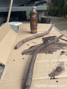 Using wood stain on wands