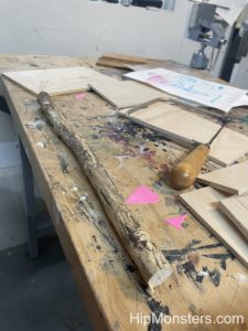 Wooden cut for making wands