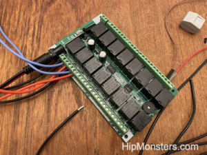 wiring for a robot control unit