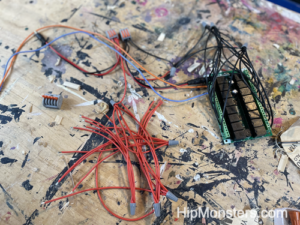 wiring for a robot control unit