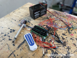 wiring for a robot control unit