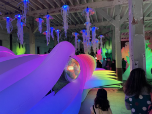 Inflatable art DIY robots at Bay Area Maker Faire