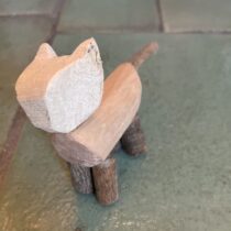 Wood Sculpture: Cat